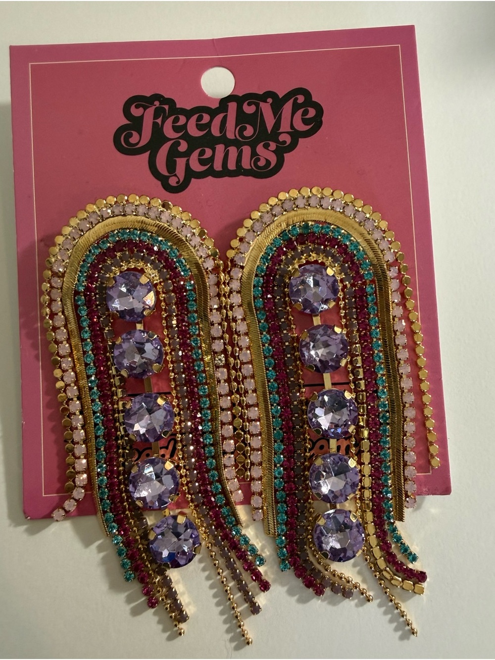 Feed Me Gems Opalite Blossom Earrings